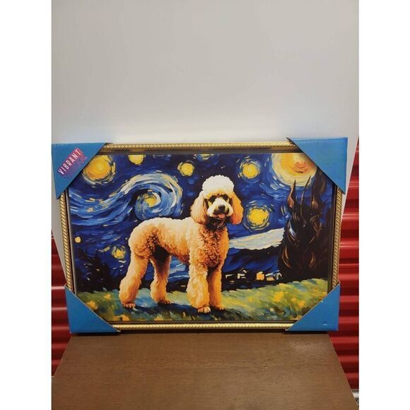 Cute dog art poodle - Picture 1 of 1